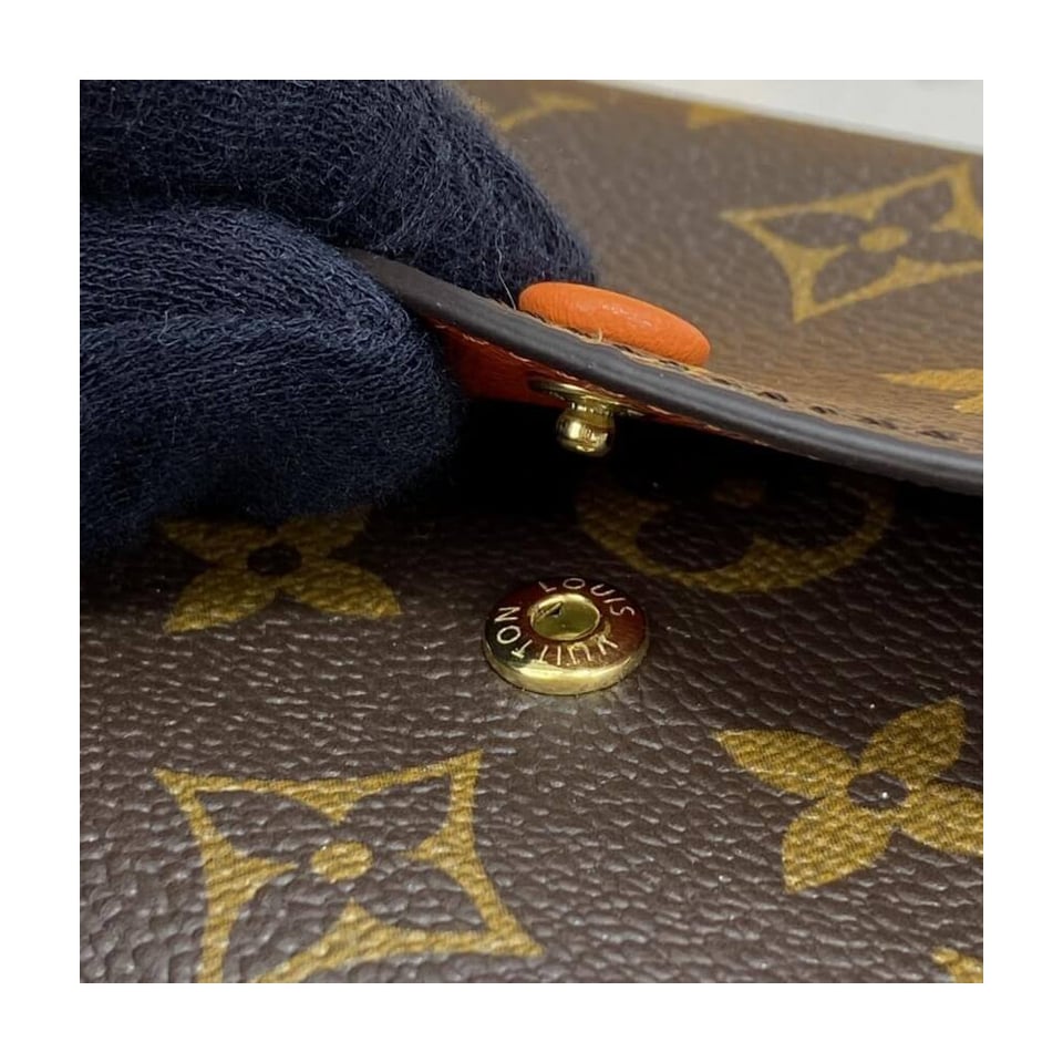 Louis Vuitton Monogram Canvas Emilie Wallet Orange view 7