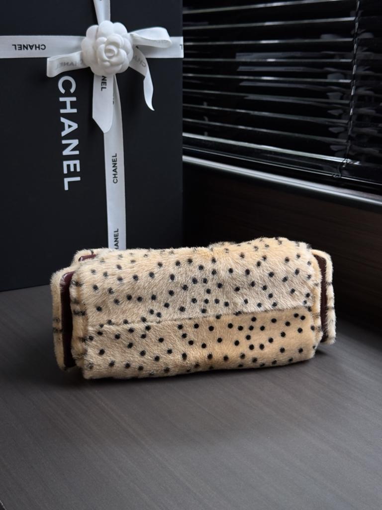 Chanel 25 Mini Métiers D’art Handbag Light Beige And Black 22cm/8.7in view 8