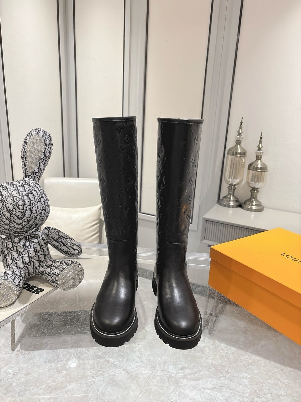 Louis Vuitton Territory Flat High Boot Black 1Add2X view 9