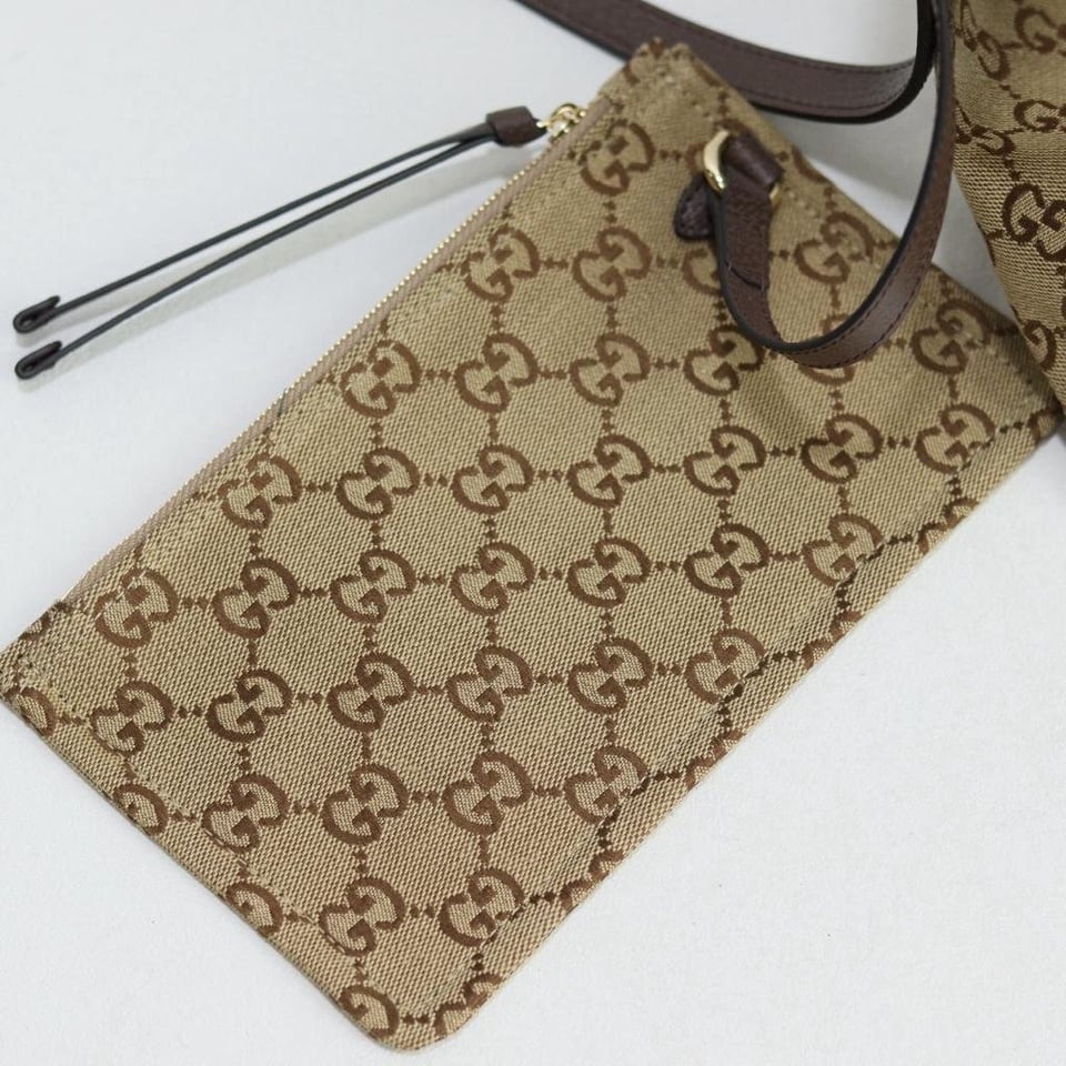 Gucci Giglio small Tote Bag 25cm/9.8in Beige And Brown 860845 view 9