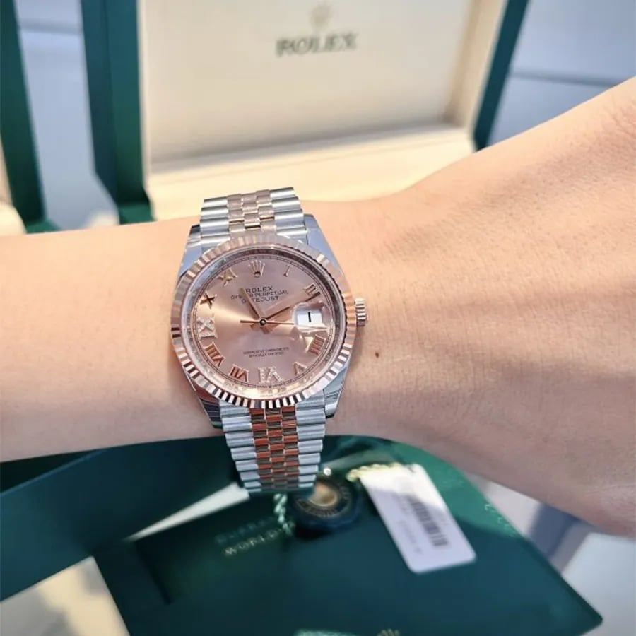 [Superclone] Rolex Datejust 36mm Rosé – Colour Dial Jubilee 126231 view 6