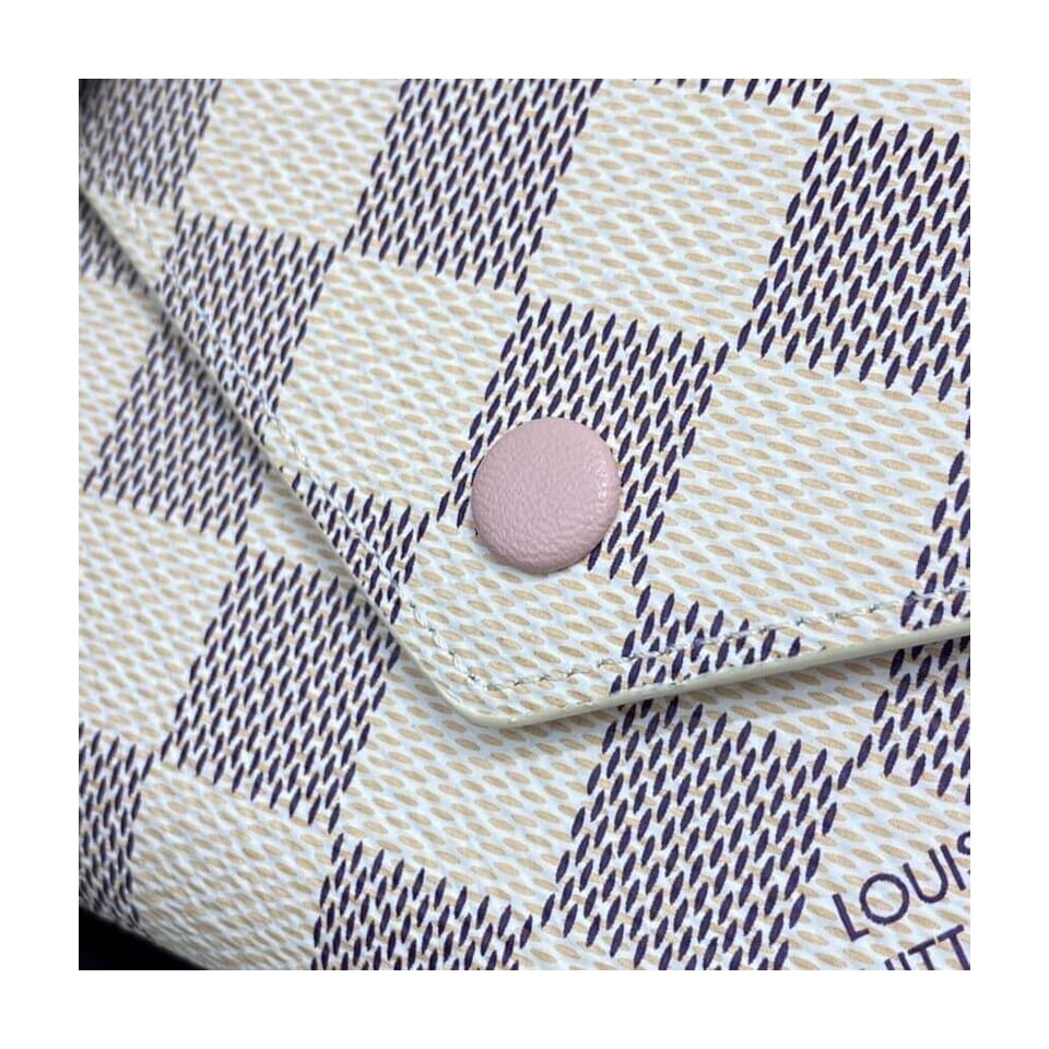 Louis Vuitton Damier Azur Victorine Wallet Pink view 7