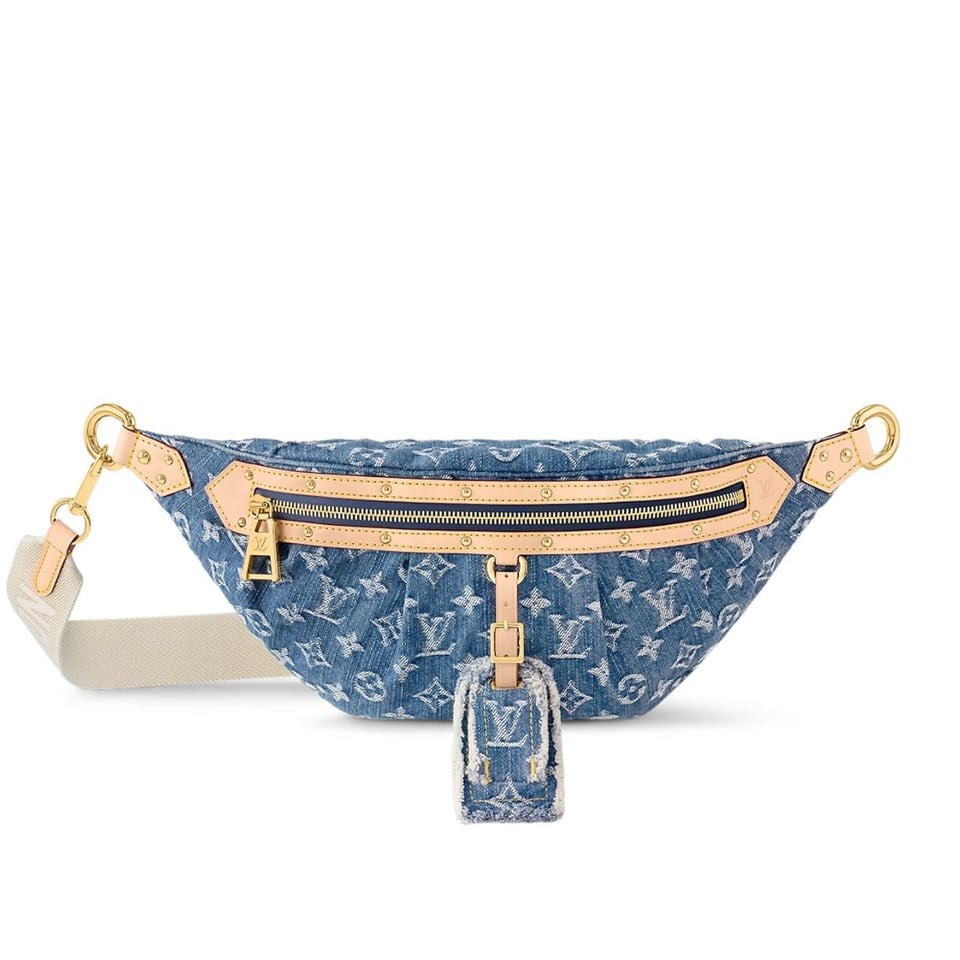 Louis Vuitton Bumbag High Rise Denim Blue 38Cm M46837 view 2