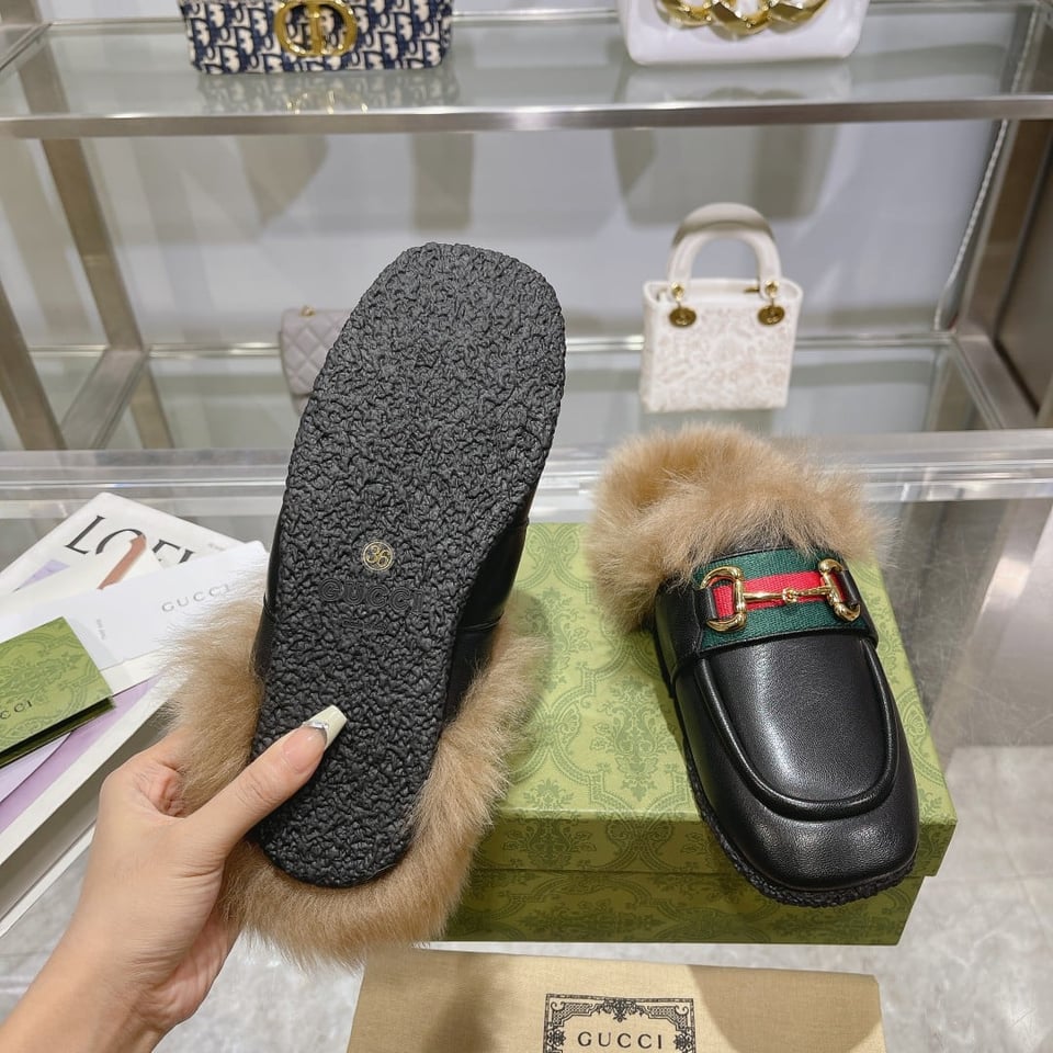 Gucci Men’S Slipper With Horsebit Black view 4