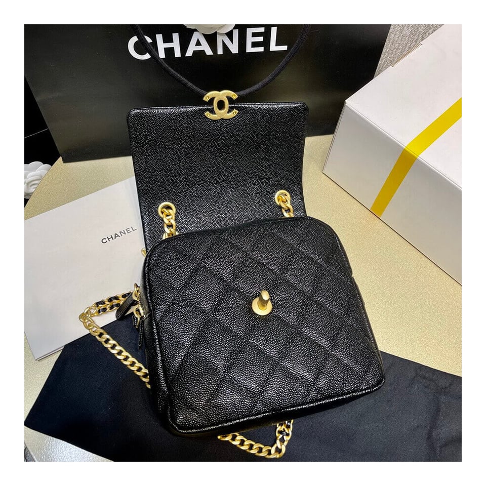 Chanel Backpack in Grained Calfskin view 11