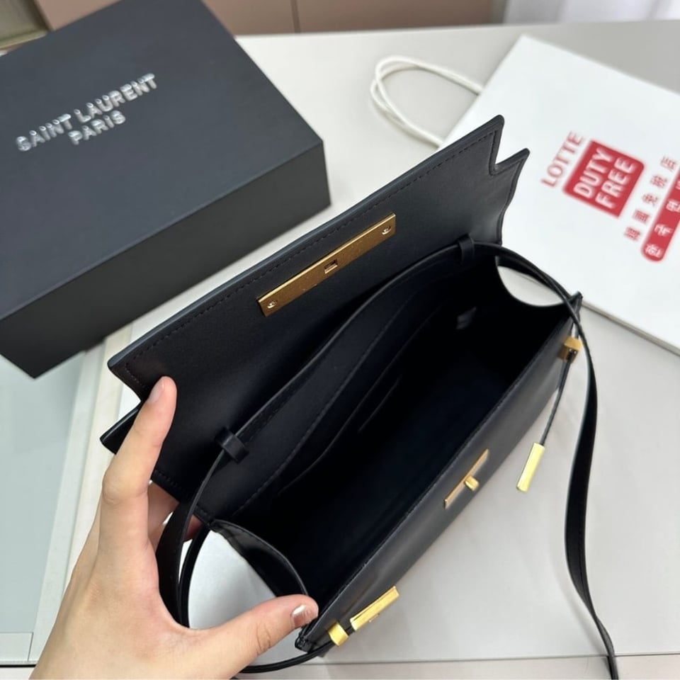 Saint Laurent Manhattan Small In Box Black 24Cm view 5