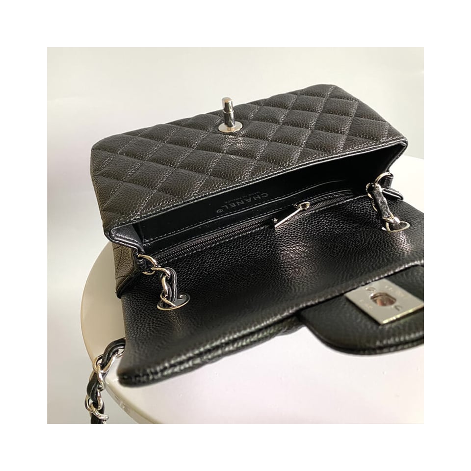 Chanel Caviar Quilted Mini Flap Bag 20cm view 11