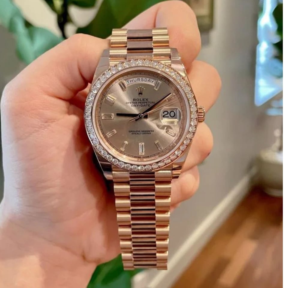 [Superclone] Rolex Day-Date 36mm Silver Dial President 128345RBR view 3