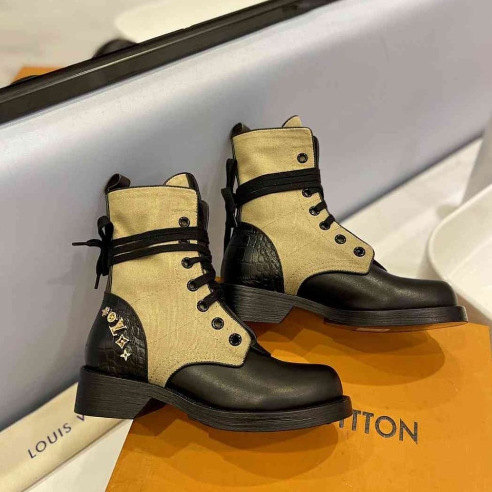 Louis Vuitton Metropolis Flat Rangers Boots Brown 1A9Chu view 6