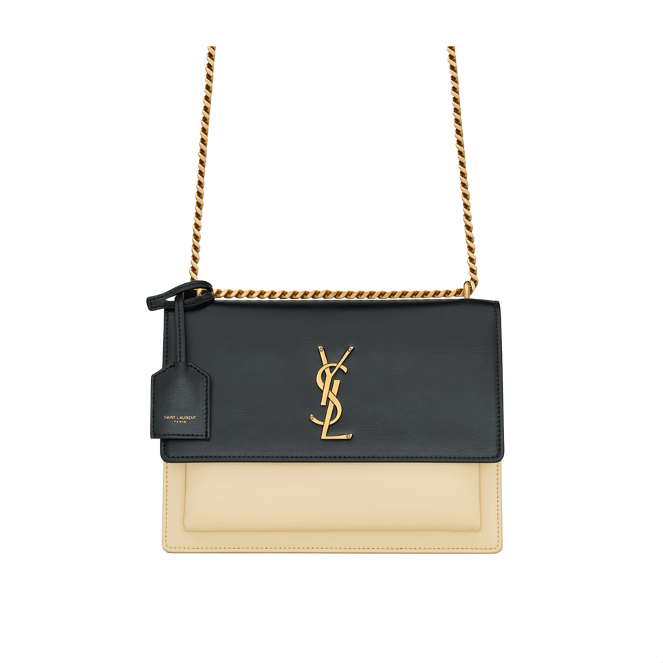 Saint Laurent Sunset Medium Chain Bag In Smooth Leather view 2