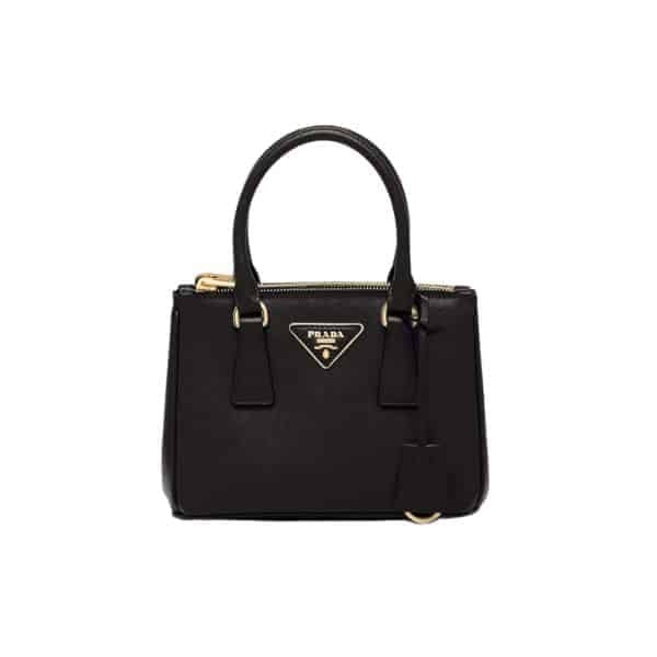 Prada Galleria Saffiano Leather Mini Bag Black 20Cm view 2