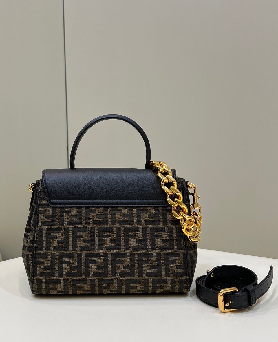 Fendi x Versace Fendace La Medusa Top Handle Bag Zucca Canvas 25cm view 7