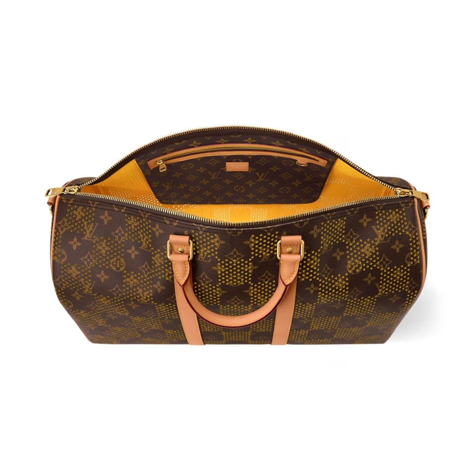Louis Vuitton Keepall Bandoulière Bag 50cm/19.7in Perforated Monogram Canvas M29163 view 4
