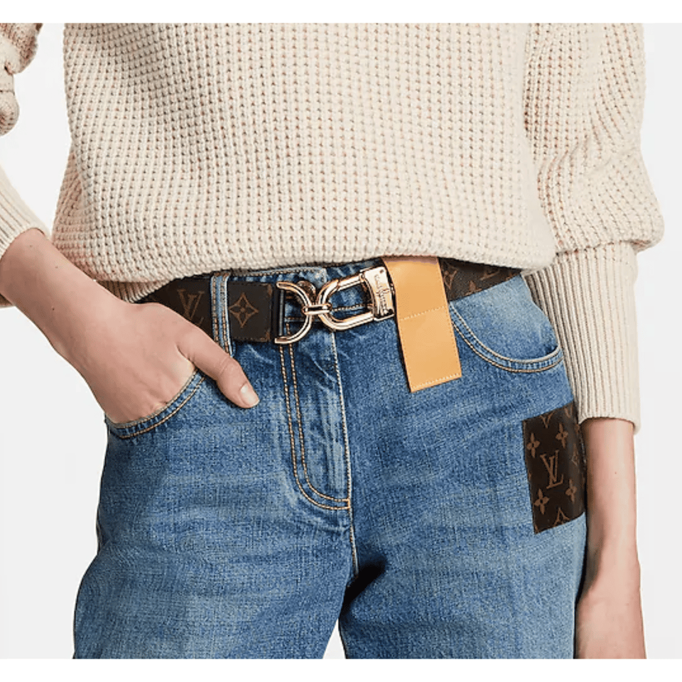Louis Vuitton LV Oversized Hook 40mm Reversible Men Belt M8430Z view 5