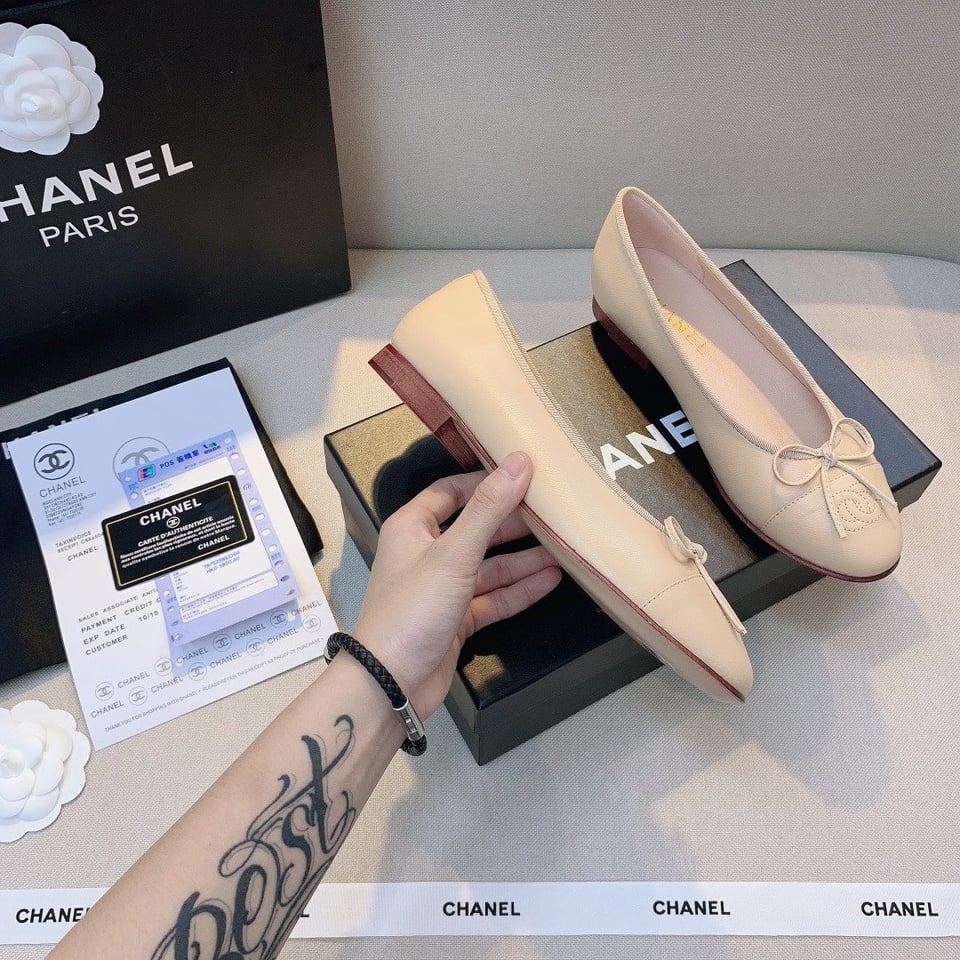 Chanel Classic Ballet Ivory Women’S Sandals view 7