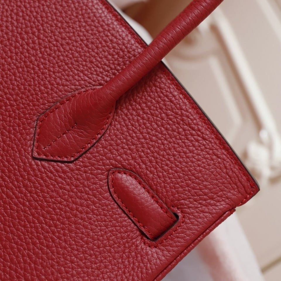 Hermes Birkin Bag 35 Crimson Togo Gold Hardware view 8