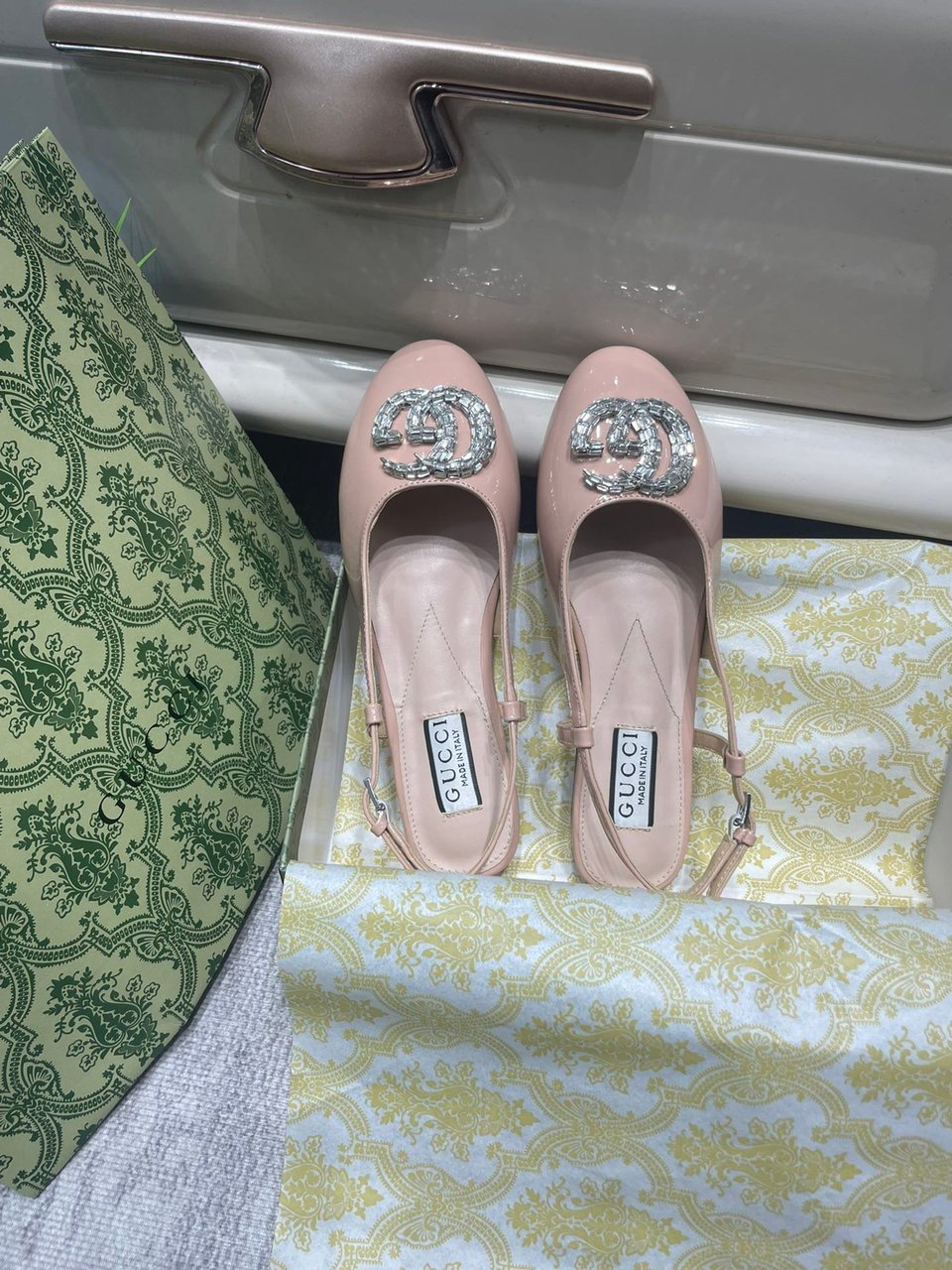 Gucci Women’S Ballerina With Double G Pale Pink 762765 Bnc00 6705 view 9