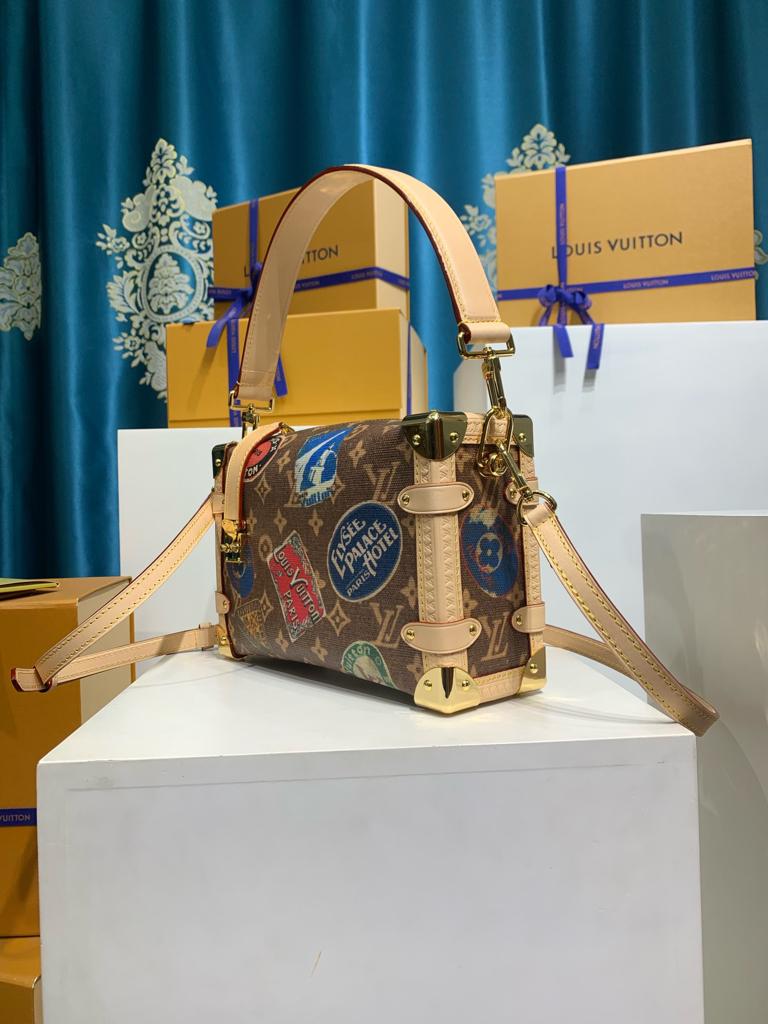Louis Vuitton MM Monogram Side Trunk view 3