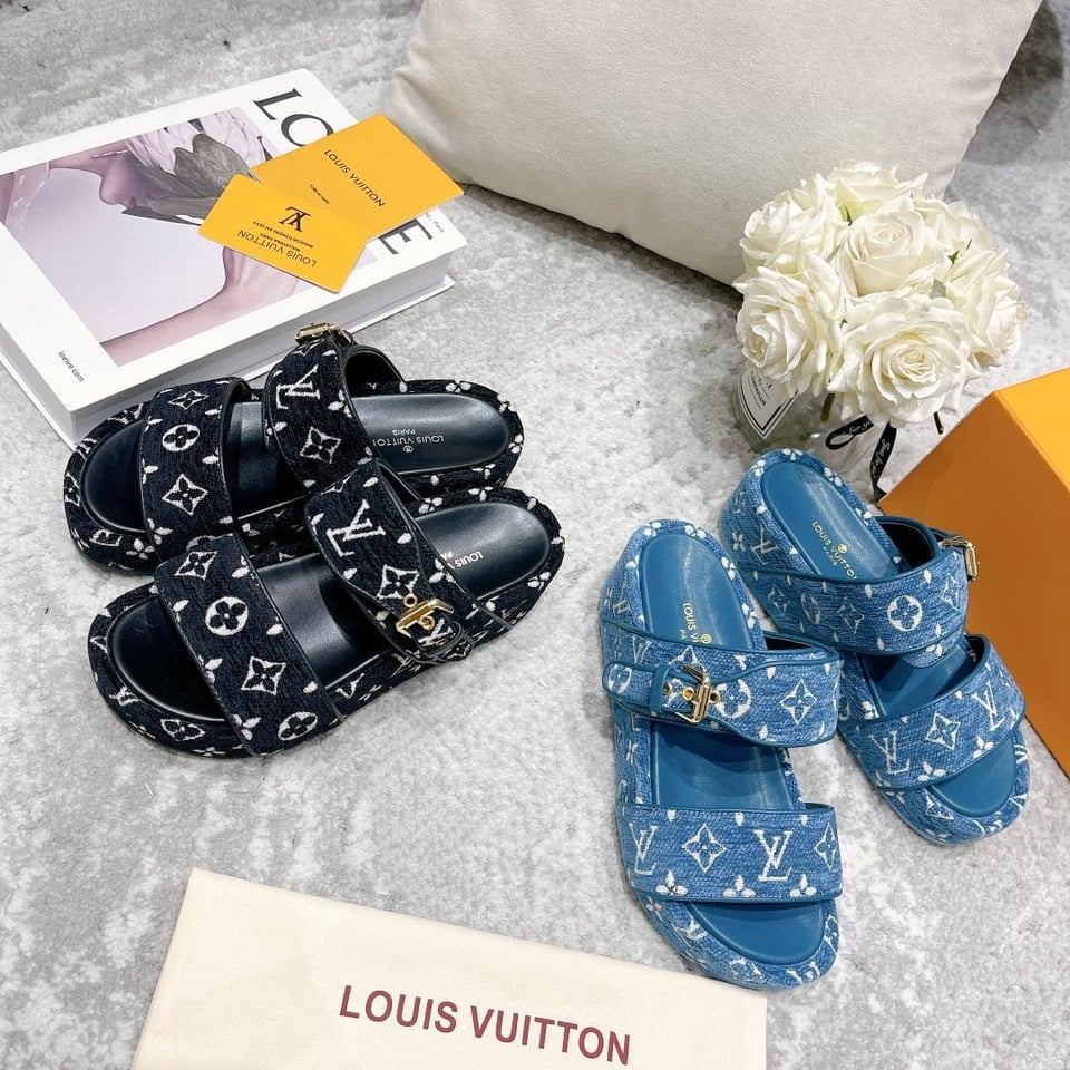 Louis Vuitton Mule Jumbo Flatform Black 1A94Uw view 11