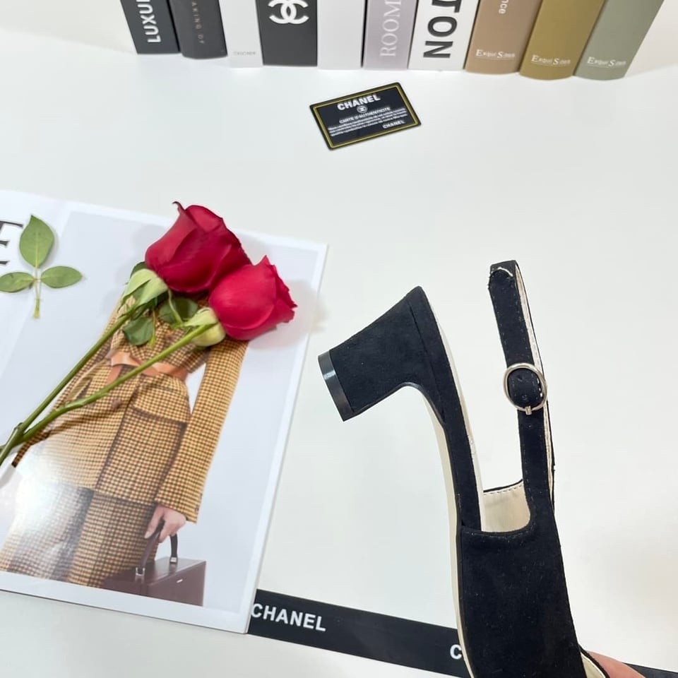 Chanel Slingbacks Black G39643 Y56380 K5796 view 7