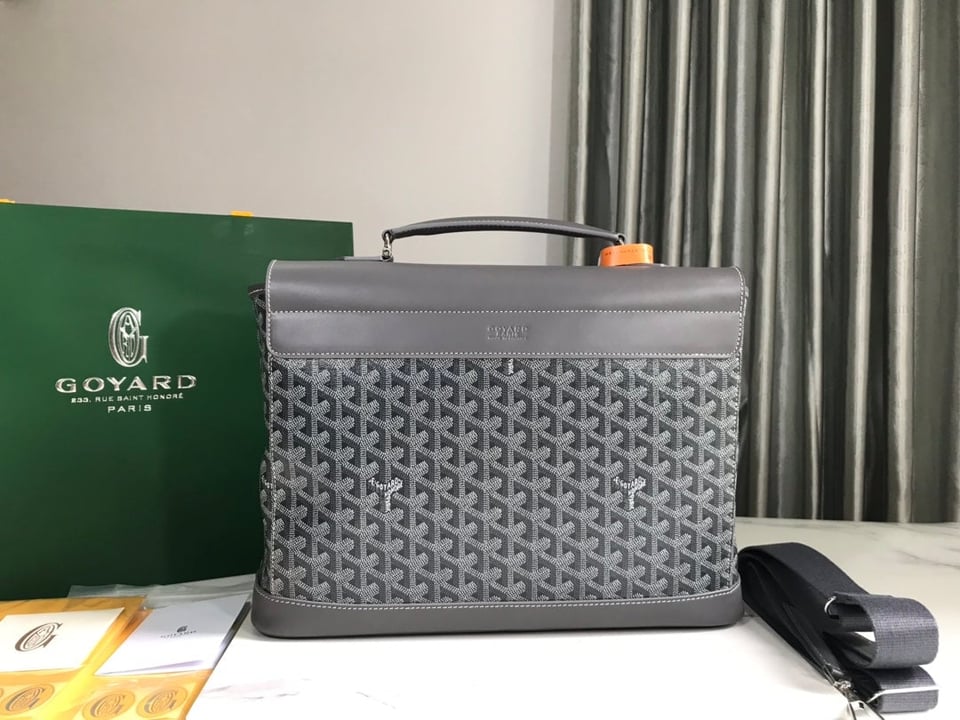 Goyard Citadin Bag 38Cm Grey Canvas view 4