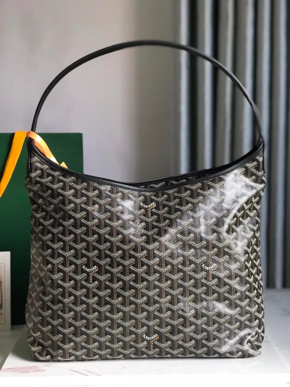 Goyard Hobo Boheme 42Cm Black Canvas view 4
