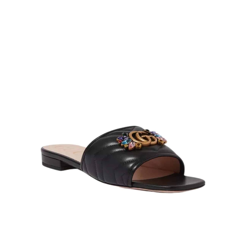 Gucci Women Black Slipper ?With Double G 655463 view 2