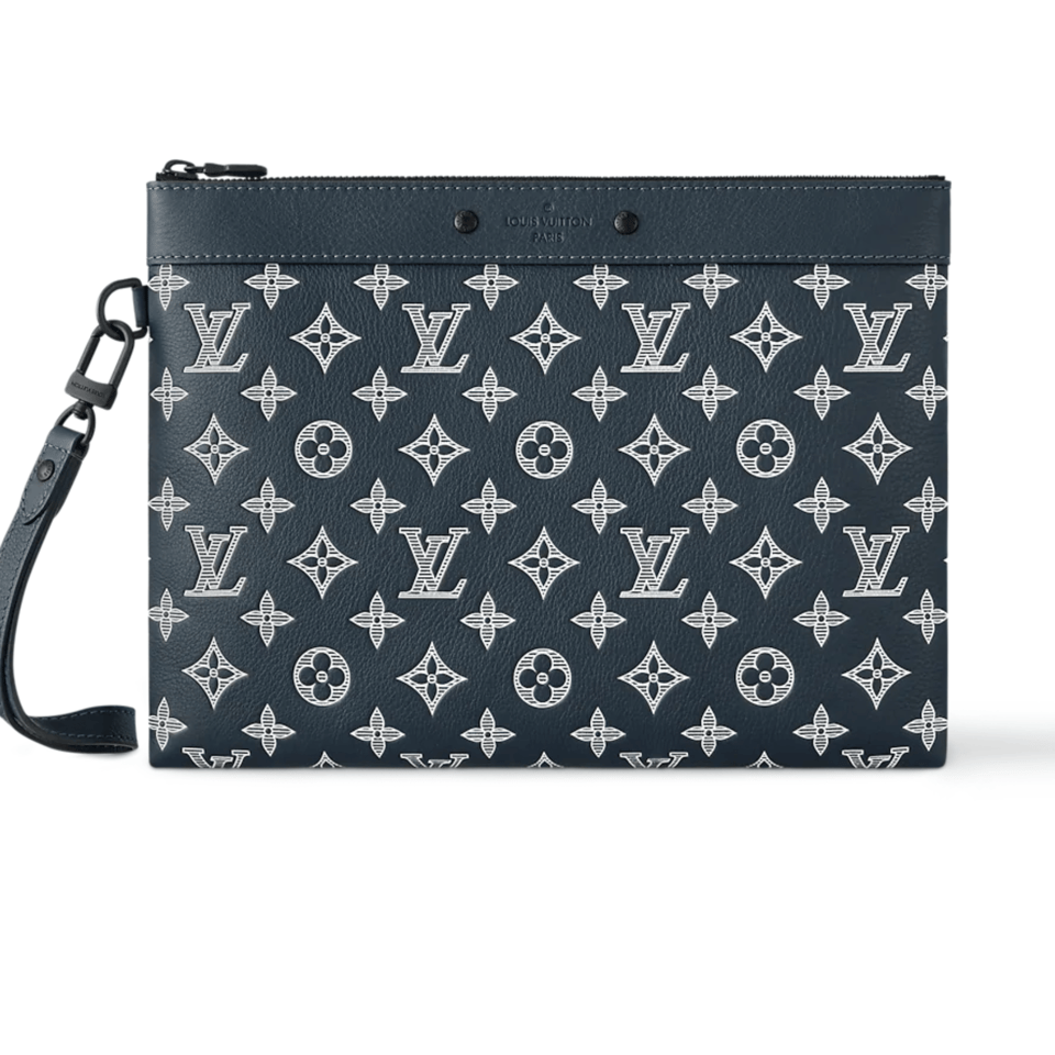 Louis Vuitton Navy Blue Pochette To-Go For Women 30cm M83382 view 2