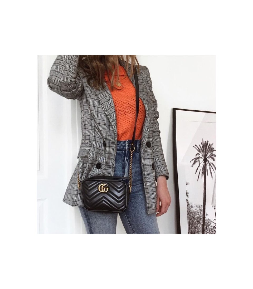 Gucci GG Marmont Matelasse Mini Bag Black view 8