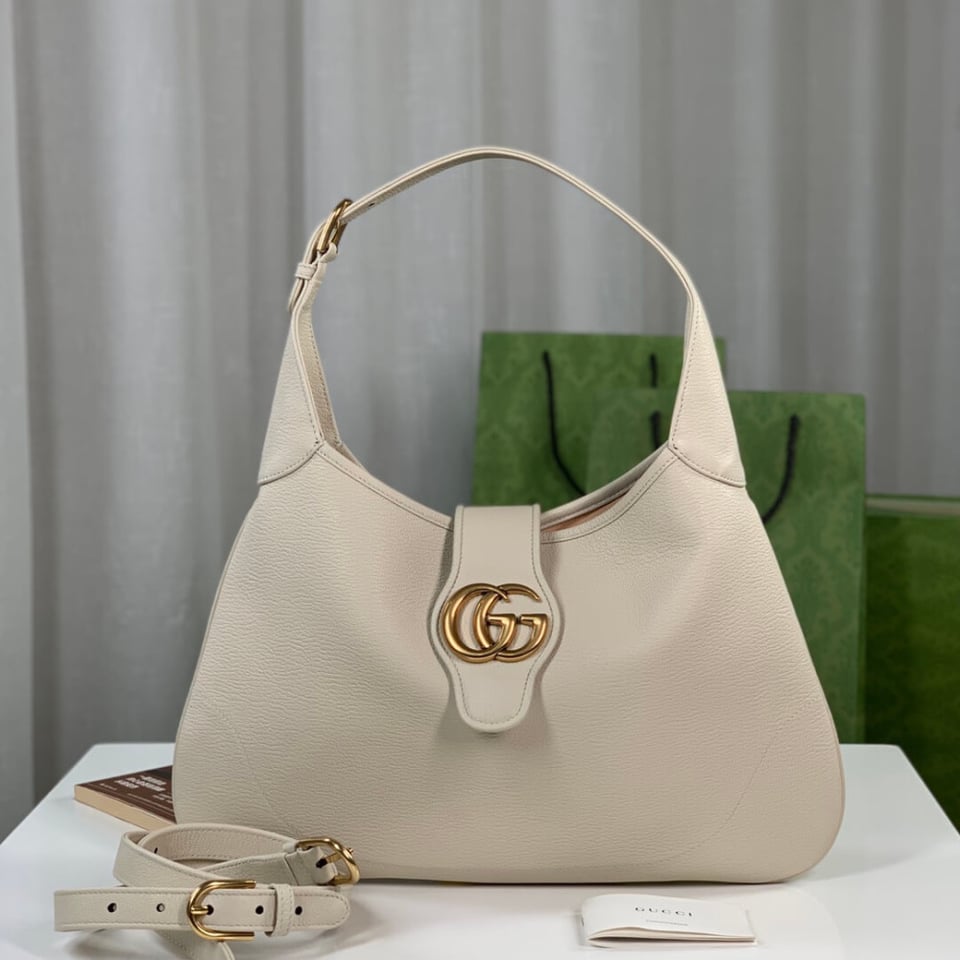 Gucci Cosmogonie Crescent Shoulder Bag Black Leather 39cm view 6