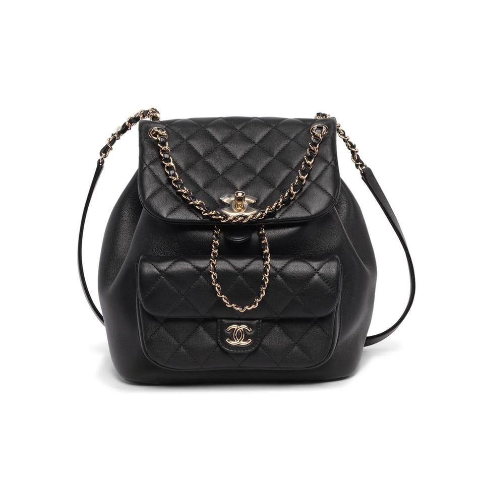 Chanel Calfskin Quilted Medium Duma Backpack 23cm view 2