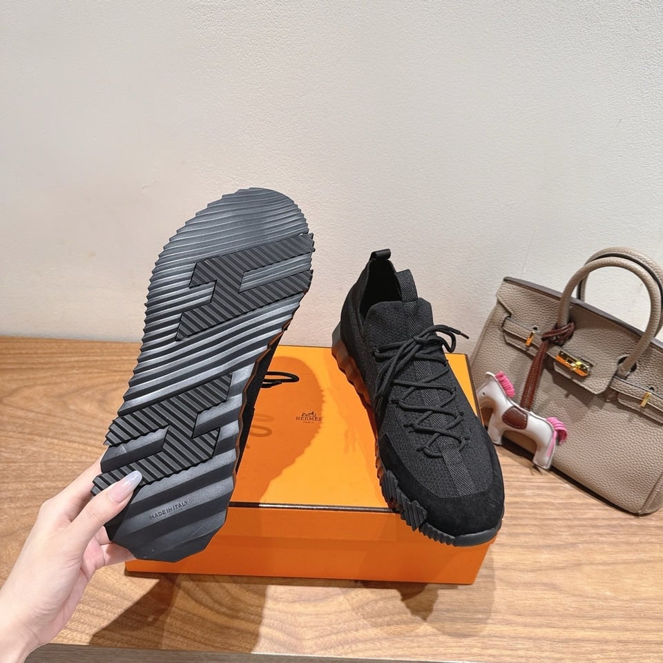 Hermès Day Sneaker Black- Shoes for Men view 5