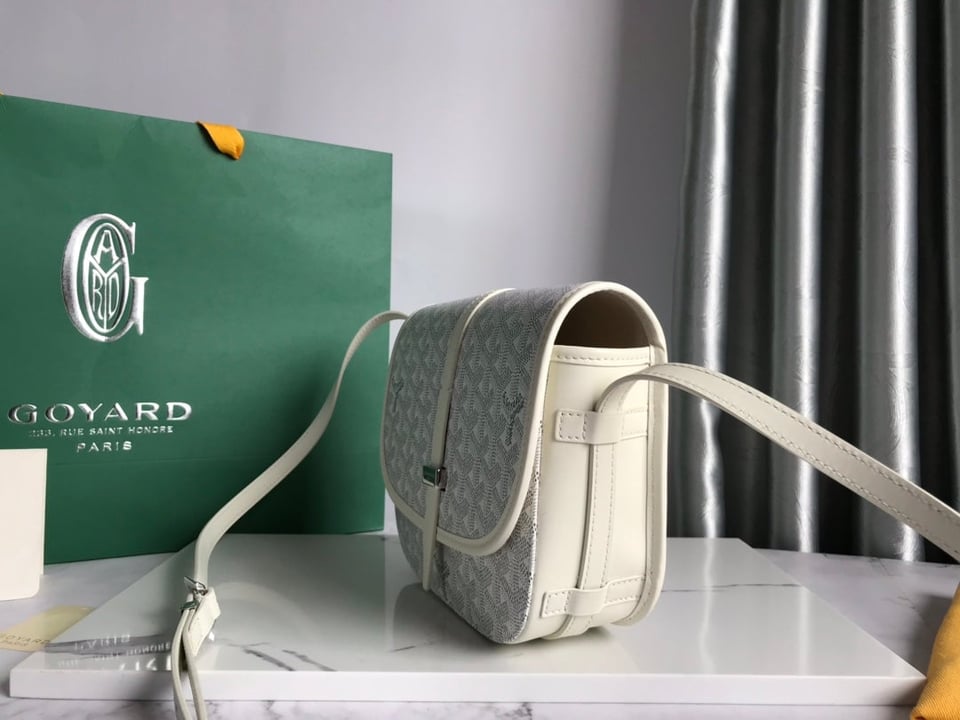 Goyard Belvedere Pm Bag 21Cm White Canvas view 3