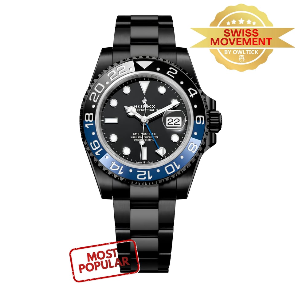 [Superclone] Rolex GMT-Master II 40mm Black Dial “Batman” PR18239
