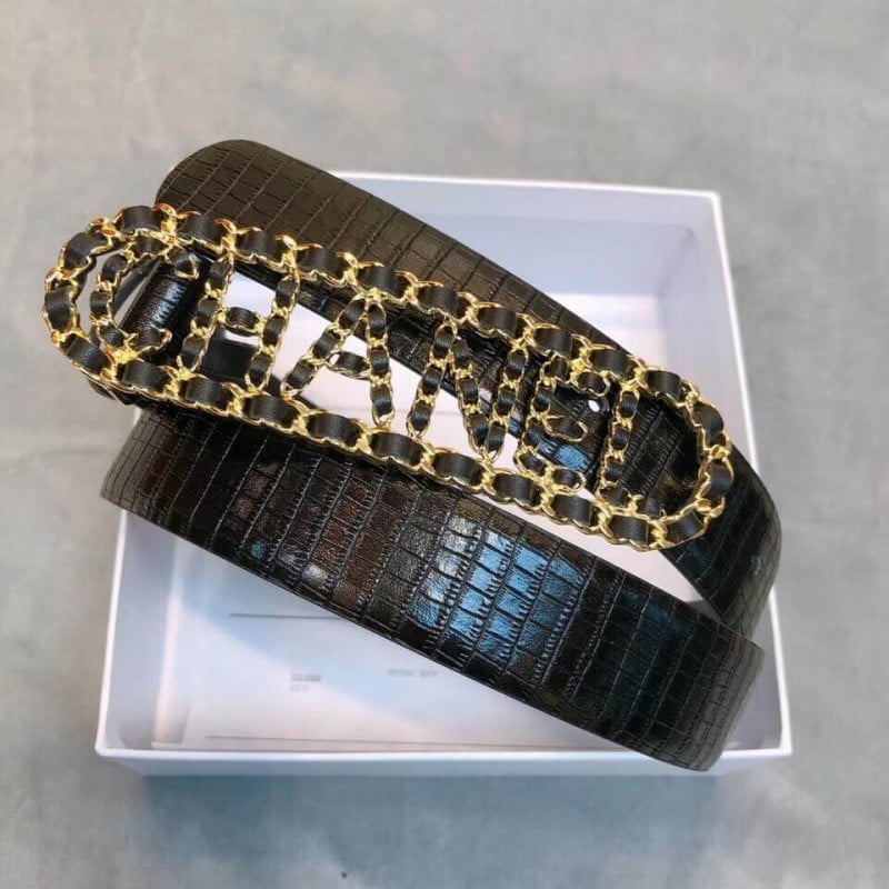 Chanel Lizard Calfskin 30mm Belt AA6600 view 5