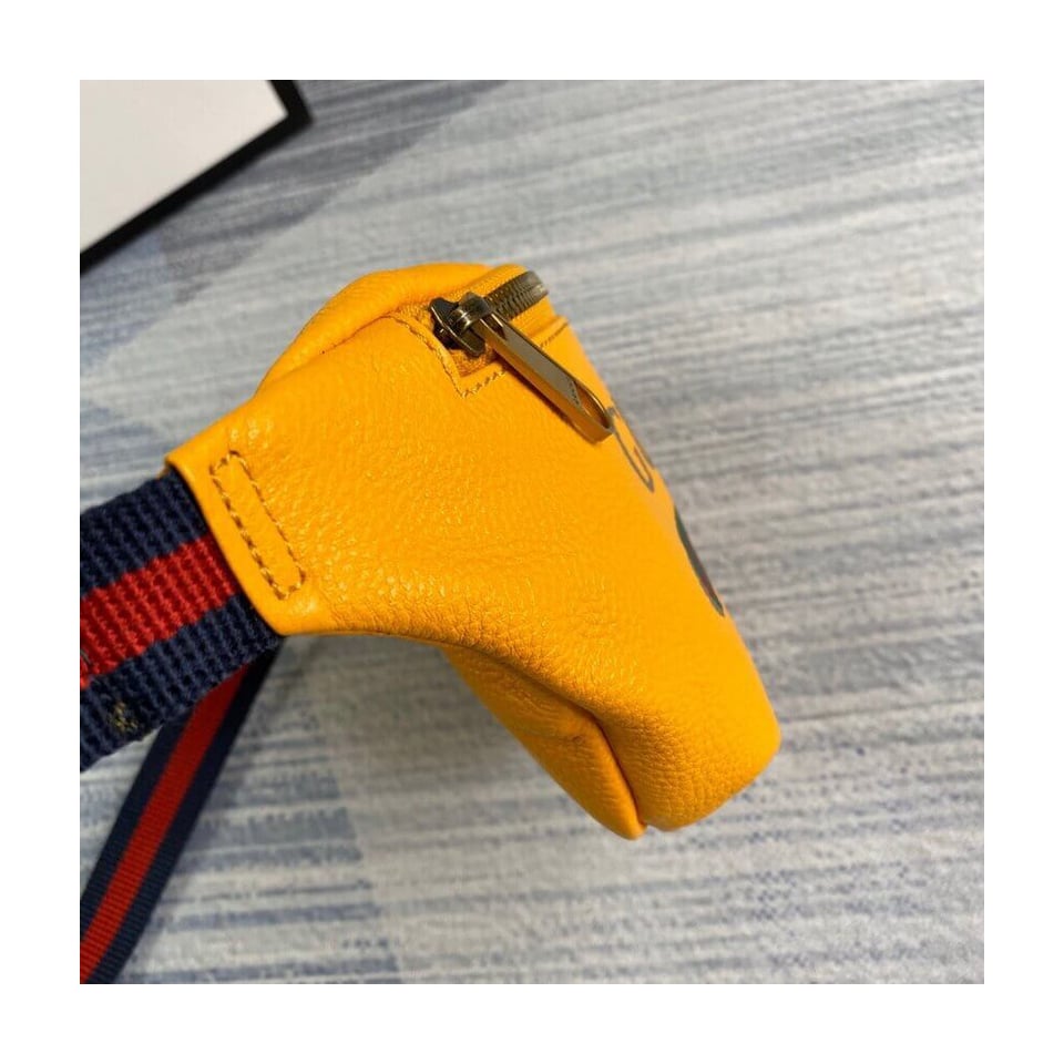 Gucci Print Small Belt Bag Waist Body Yellow view 5