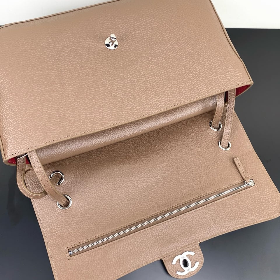 Chanel Maxi Flap Bag Light Brown 12.6cm/5in view 9