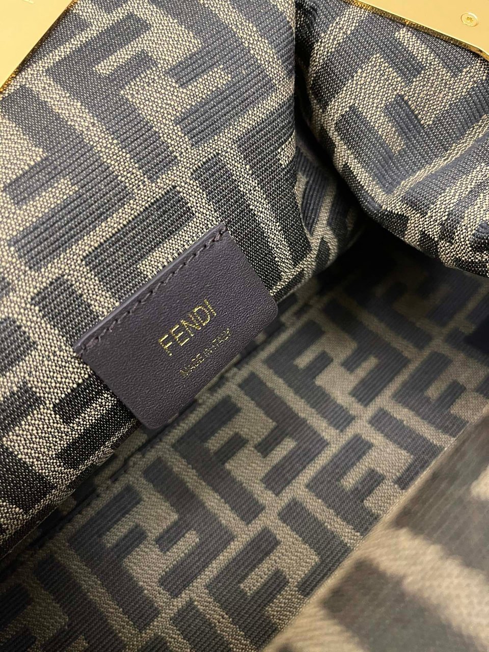 Fendi First Small Nappa Leather Bag Brown 26cm view 8
