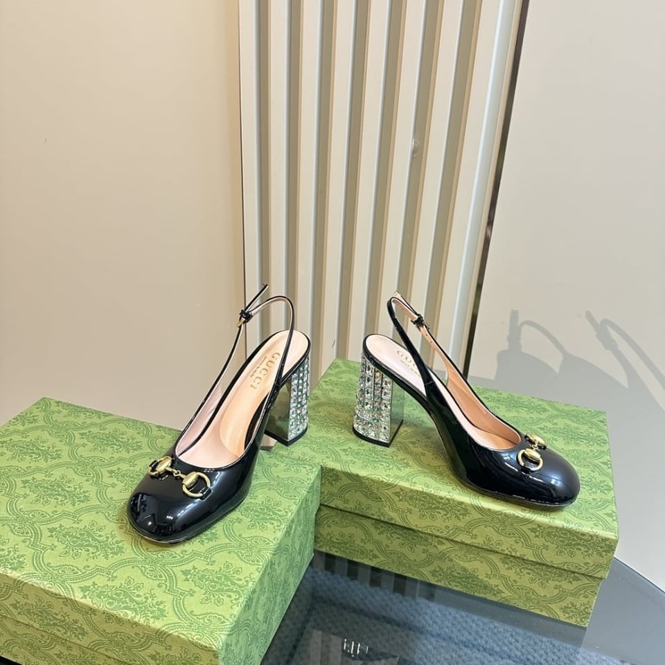 Gucci Women’S Horsebit Pump With Crystals Black ?795984 Bnc00 1000 view 6