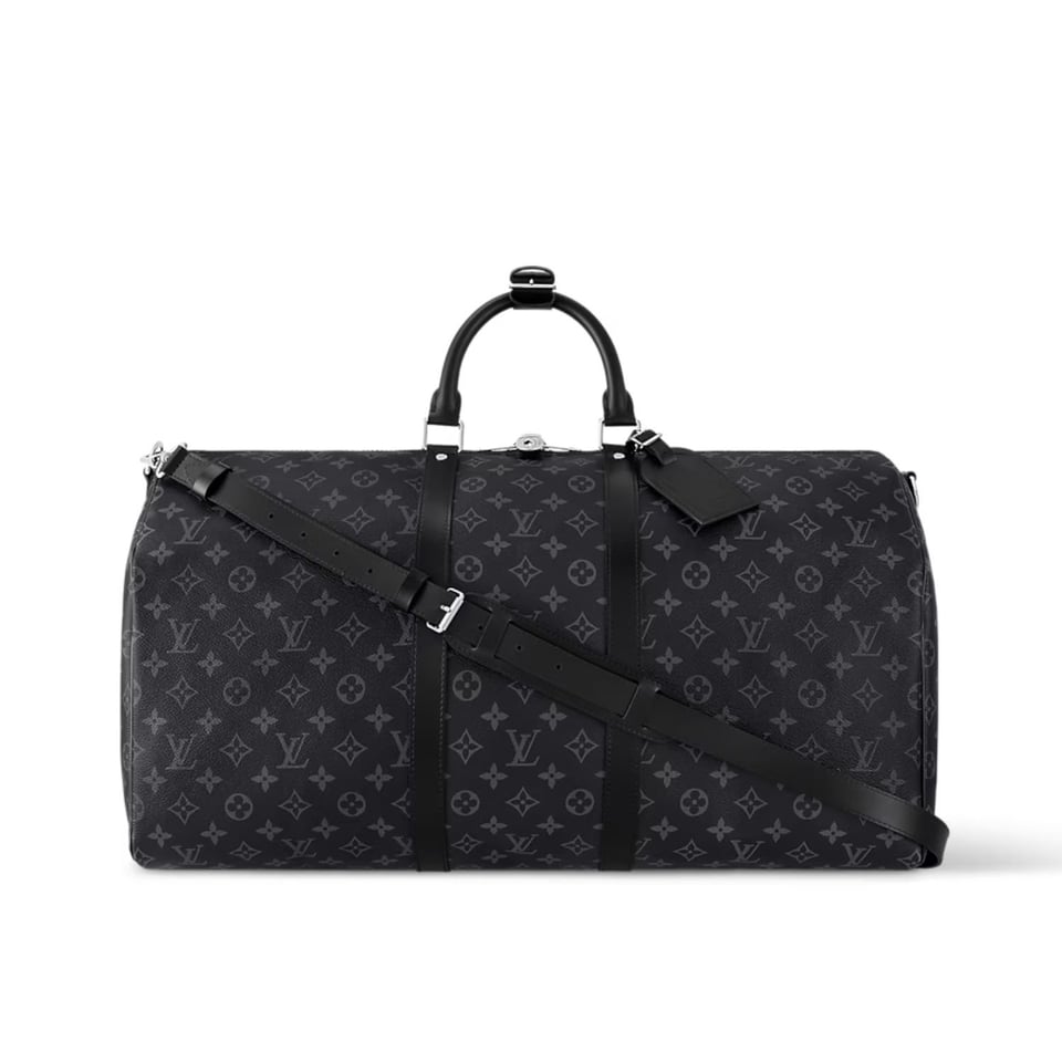 Louis Vuitton Keepall Bandouli Re 55 Monogram Eclipse 55cm M40605 view 2