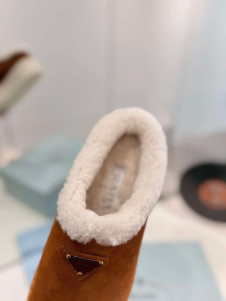 Prada Suede Mules Cinnamon 1S715N X0O F0401 F Zg50 view 8