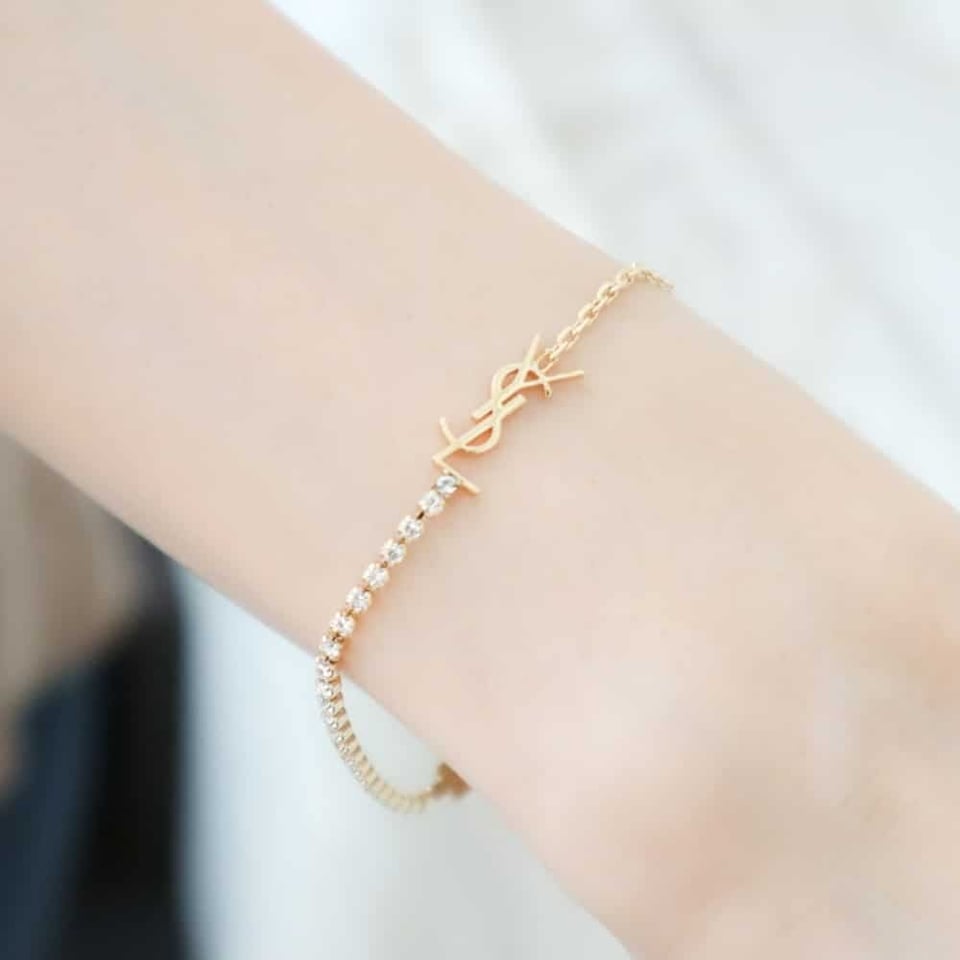 Saint Laurent Cassandre Charm Bracelet Gold 712345Y15268066 view 6
