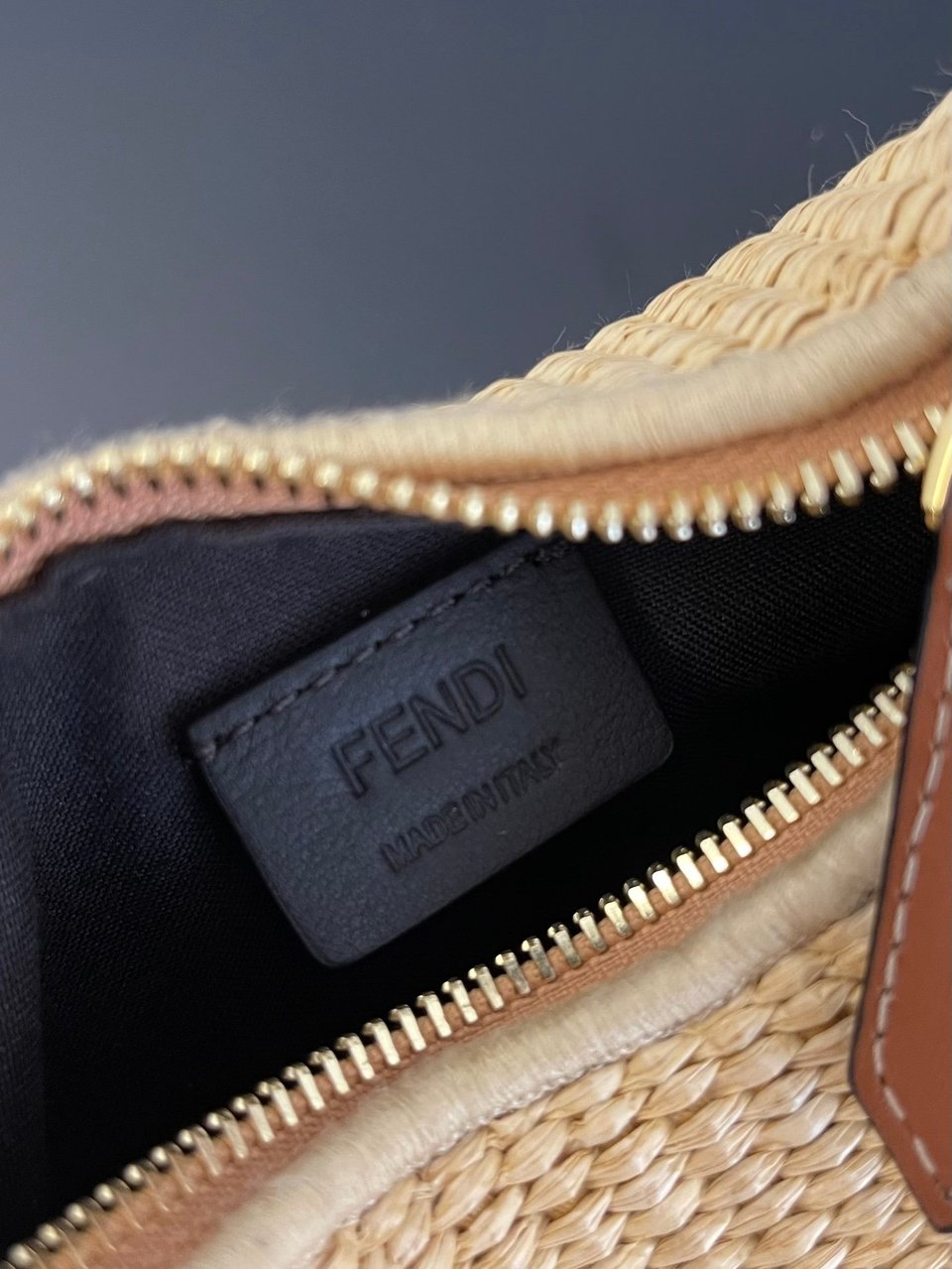 Fendi Fendigraphy Mini Natural Raffia ‘Beige’ 16.5cm/ 6.5in view 10