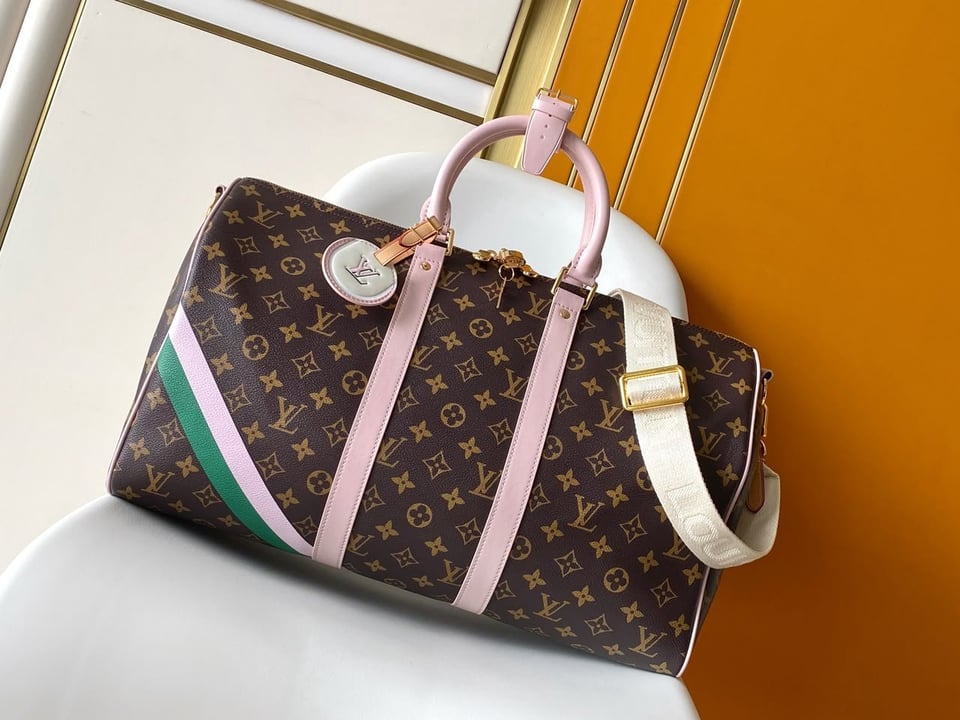Louis Vuitton Keepall Bandoulière 45cm/17.7in Monogram Coated Canvas M25822 view 3