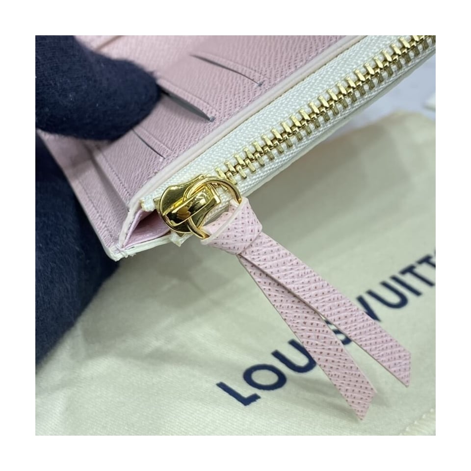Louis Vuitton Damier Azur Victorine Wallet Pink view 11