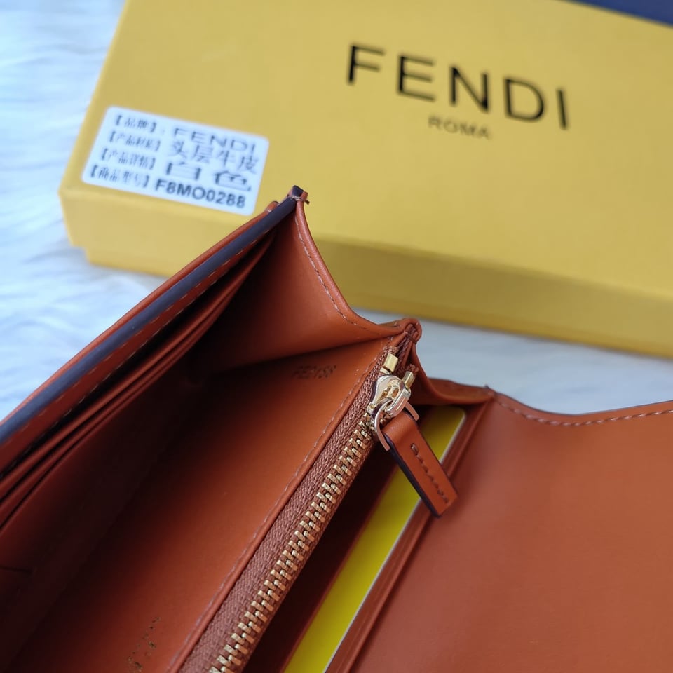 Fendi Roma Continental Brown Wallet view 8