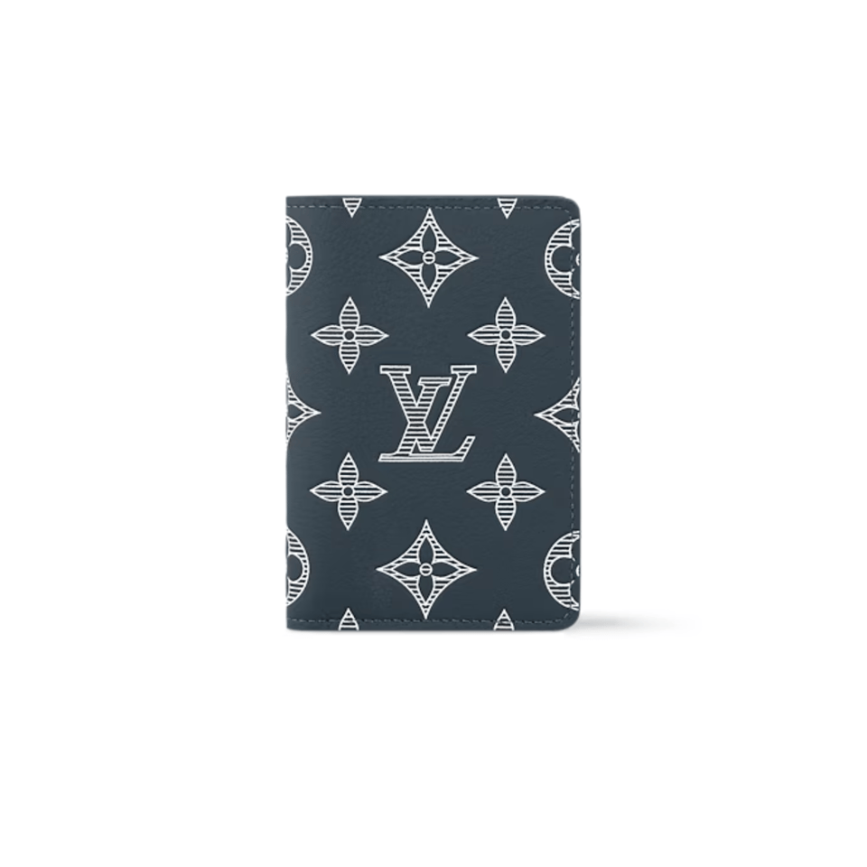 Louis Vuitton Navy Blue Pocket Organizer For Women 8cm M83378