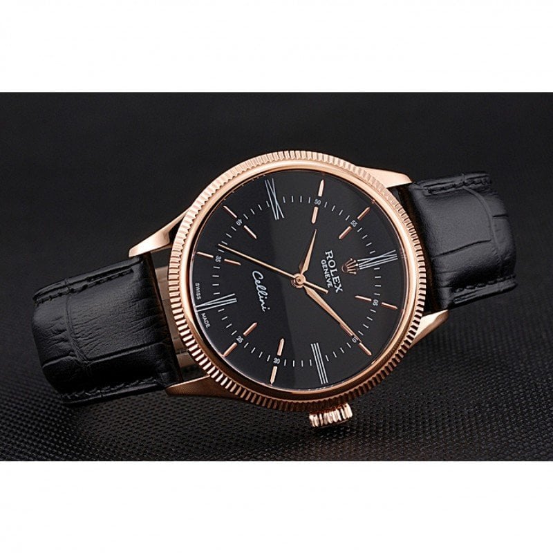Rolex Cellini 39mm Black Dial 622656 view 5