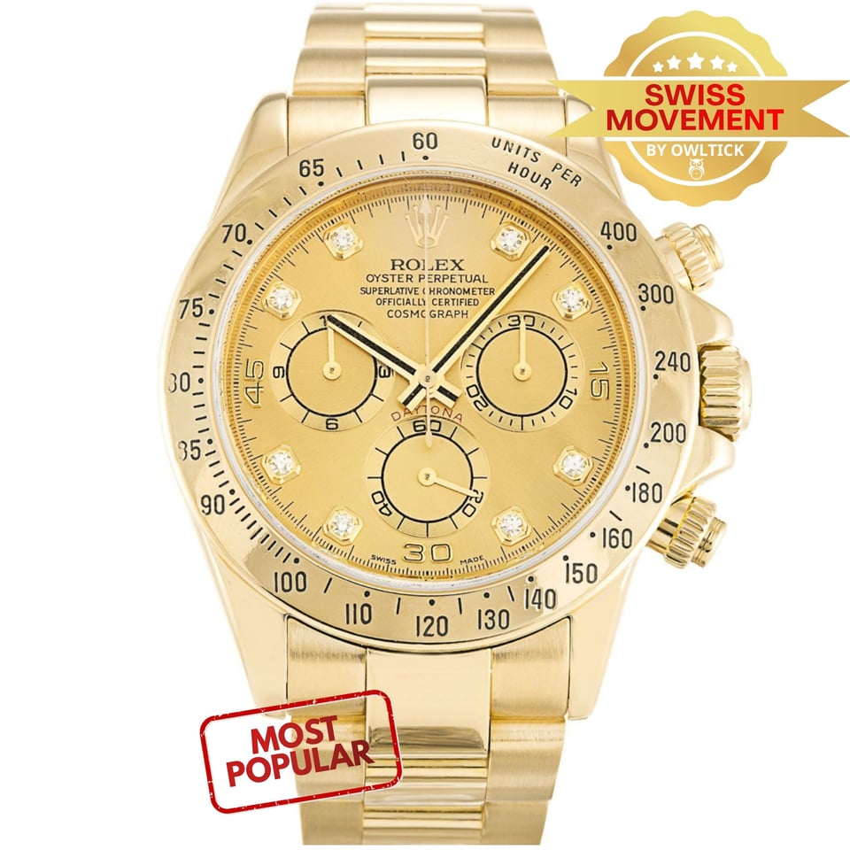 [Superclone] Rolex Daytona 40 mm Golden Dial Oyster 116528