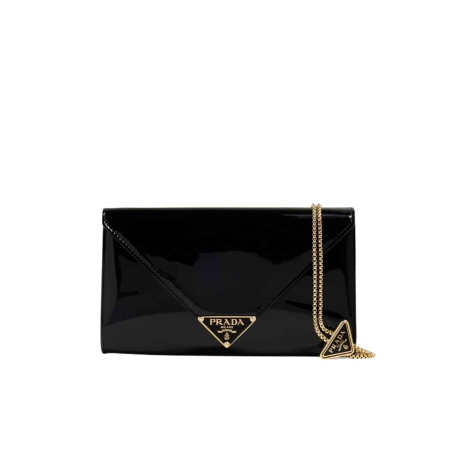 Prada Patent Leather Mini Bag Black 20Cm view 2